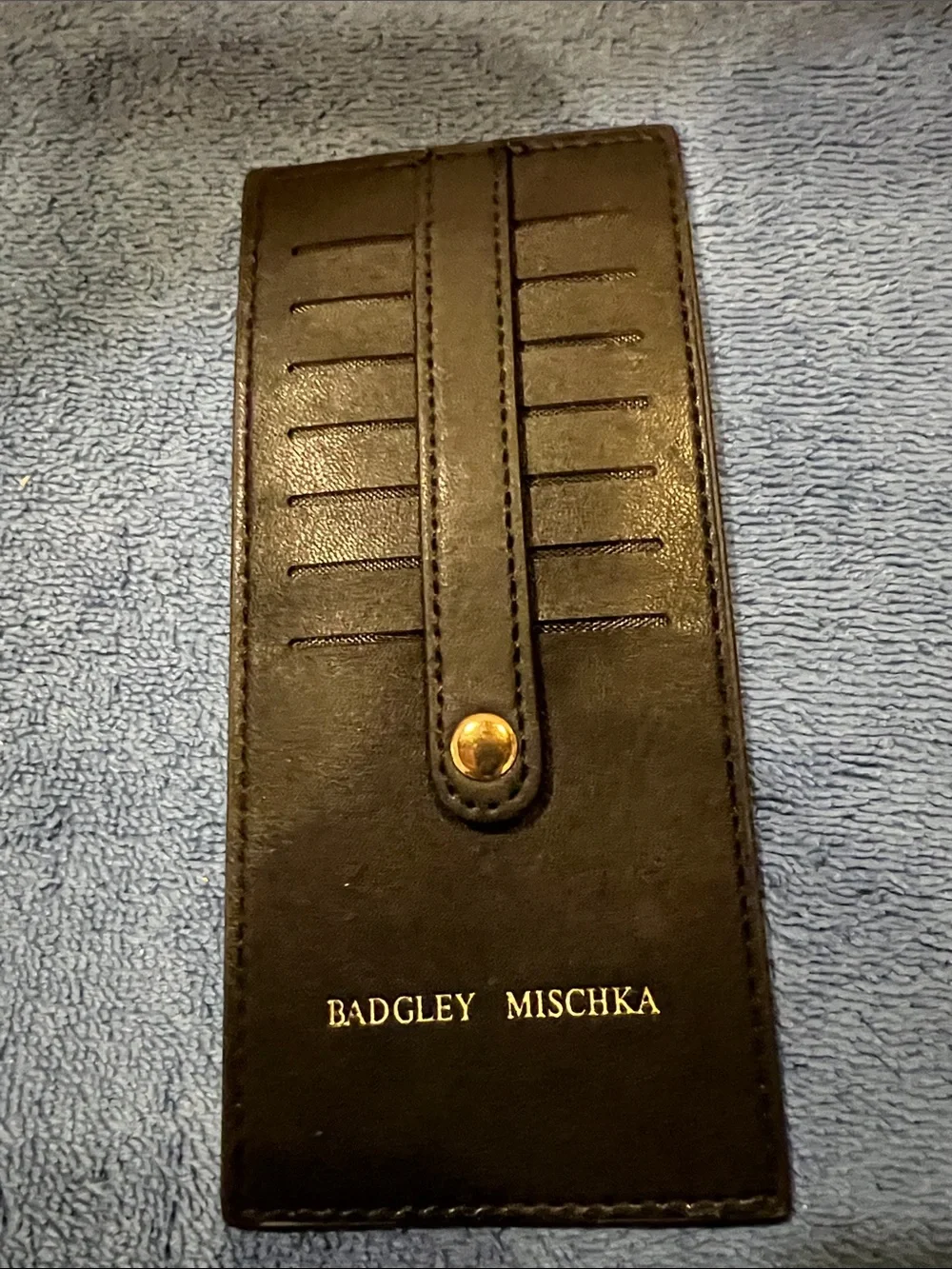 Badgley Mischka Black Card Holder